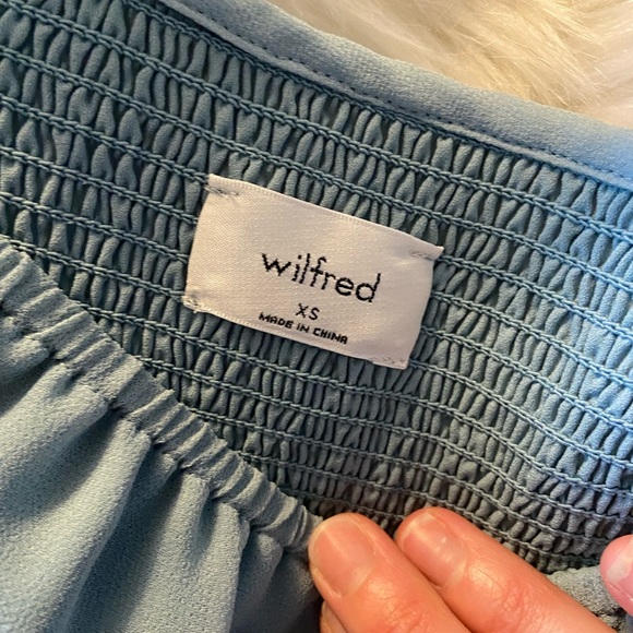 ARITZIA WILFRED BALLAD DRESS, BLUE, XS - Picture 6 of 6